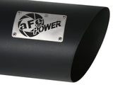 AFE aFe MACHForce XP Exhausts Tips SS-304 EXH Tip 4In x 7Out x 18L Bolt-On (blk) 49-92023-B