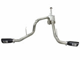 AFE aFe MACHForce XP Exhaust 3in SS Dual Side Exit CB w/ Black Tips 11-14 Ford F150 EcoBoost V6-3.5L TT 49-43056-B