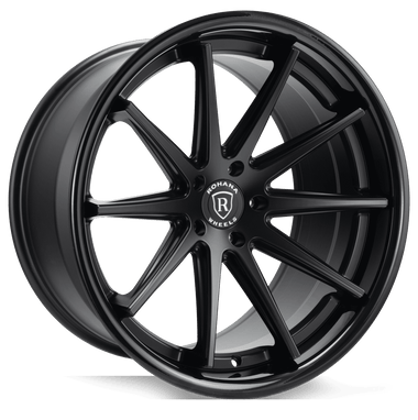Rohana 20x10 et15 / 5x115 / cb71.6 Rohana RFC10 20" 5x115 Matte Black/Gloss Black Lip RFC1020105115MB15