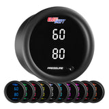 GlowShift Gauges 10 Color Dual Digital Pressure Gauge | GS-TCD-DP