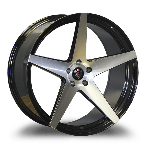 Marquee Wheels 22x9.0 et33 / 5x114.3 / cb73.1 Marquee Wheels M1001 22" 5x114.3 Black Machine 1001229511433BP