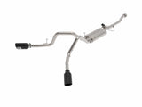 AFE aFe Gemini XV 3in 304 SS Cat-Back Exhaust 2021 Ford F-150 V6 2.7L/3.5L (tt)/V8 5.0L w/ CO Black Tips 49-33129-B
