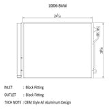CSF CSF 12-16 BMW 528i 2.0L Turbo A/C Condenser 10806