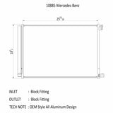 CSF CSF 2019 Mercedes-Benz C200 1.5L Turbo A/C Condenser 10885