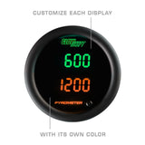 GlowShift Gauges GlowShift Gauges 10 Color Digital Dual 2200° F Exhaust Gas Temperature Gauge GS-TCD08-Dual