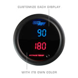 GlowShift Gauges GlowShift Gauges 10 Color Digital Dual Intake Temperature Gauge GS-TCD20