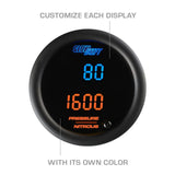 GlowShift Gauges GlowShift Gauges 10 Color Digital Dual Pressure & Nitrous Pressure Gauge GS-TCD-PN