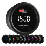 GlowShift Gauges 10 Color Digital 2200° F Exhaust Gas Temperature Gauge | GS-TCD08