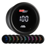 GlowShift Gauges 10 Color Digital 100 PSI Fuel Pressure Gauge | GS-TCD11