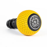 BFI BFI GS2 Heavy Weight Shift Knob - Giallo Taurus Yellow Air Leather - Black Anodized  (964-997 Porsche Fitment) GS2PSYT