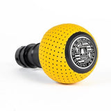 BFI BFI GS2 Heavy Weight Shift Knob - Giallo Taurus Yellow Air Leather - Black Anodized  (981 / 991 Porsche Fitment) GS2P91SYT