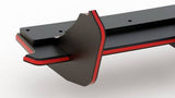 Maxton Design BLACK WITH RED CORE Maxton Design Street Pro Rear Diffuser - VW Golf R Mk8 VWGO8RCNC-RS1BRB