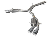 AFE aFe 18-20 Audi RS5 Coupe MACH Force-Xp 3in to 2.5in 304 SS Axle-Back Exhaust System-Quad Polish Tips 49-36427-P