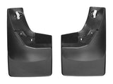 WeatherTech 14+ Chevrolet Silverado No Drill Mudflaps - Black | 120035