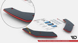 Maxton Design New BLACK WITH RED CORE Maxton Design Racing Durability Rear Side Splitters Volkswagen Golf GTi Mk6 VWGO6GTICNC-RSD1BRB