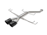 aFe Takeda 2.5in 304SS Axle-Back Exhaust System 17-19 Honda Civic Type R L4-2.0L (t) - Black Tip | 49-36626-B