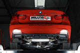 Milltek 3" Non-Resonated Cat-back Exhaust (Polished Tips) Milltek 3" Performance Dual Outlet Cat Back Exhaust - BMW F3X 428i N20 | N26 SSXBM1005