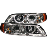 ANZO 1997-2001 BMW 5 Series Projector Headlights w/ Halo Chrome | 121018