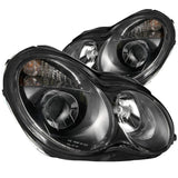 ANZO 2001-2007 Mercedes Benz C Class W203 Projector Headlights Black | 121079