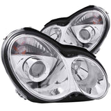 ANZO 2001-2007 Mercedes Benz C Class W203 Projector Headlights Chrome | 121080