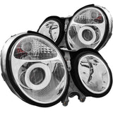 ANZO 1999-2002 Mercedes Benz E Class W210 Projector Headlights Chrome | 121086