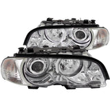 ANZO 2000-2003 BMW 3 Series E46 Projector Headlights w/ Halo Chrome | 121268