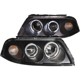 ANZO 2001-2005 Volkswagen Passat Projector Headlights w/ Halo Black | 121357