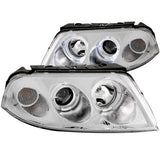 ANZO 2001-2005 Volkswagen Passat Projector Headlights w/ Halo Chrome | 121358