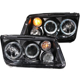 ANZO 1999-2005 Volkswagen Jetta Projector Headlights w/ Halo Black (CCFL) | 121369