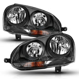 ANZO Crystal Headlight Black (Halogen Only) - VW / Rabbit / 2006-2009 | 121542