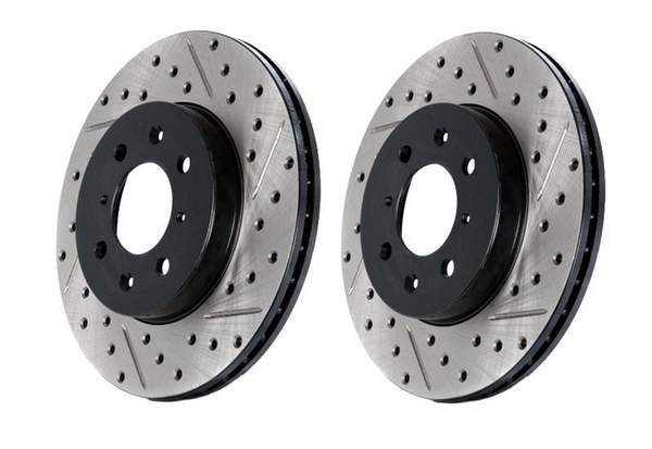 Rear Stoptech Cross Drilled & Slotted Rotors - Set of 2 Rotors (260x12) | 127.33105L-R