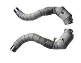 Racing Dynamics Catted Downpipes With Heat Shield - BMW / M850i / M550i / MX5M / M750i 130.10.63.520