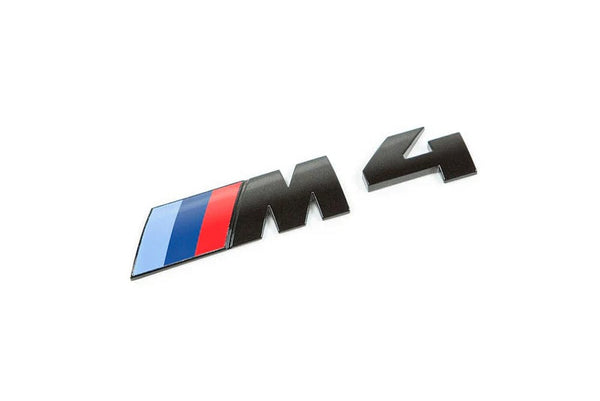 IND Painted Trunk Emblem (Black Chrome) - BMW / F82 / F83 / M4 | IND-F82-BCTB