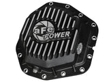 aFe Power Rear Diff Cover Black w/Machined Fins 17 Ford F-350/F-450 6.7L (td) Dana M300-14 (Dually) | 46-70382