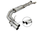 aFe POWER Rebel Series 3in 409 SS Cat Back Exhaust w/ Polished Tips 17 Ford F-150 Raptor V6-3.5L | 49-43091-P