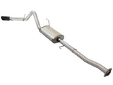 aFe MACHForce XP Exhaust 3in-3.5in SS Single Side Exit CB w/ Black Tips 15 Ford F150 V8 5.0L CC/SB | 49-43073-B