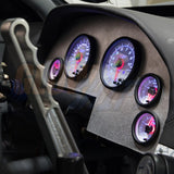 GlowShift Gauges GlowShift Gauges White 7 Color Custom Dashboard Gauge Set GS-W7-6G-1