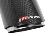 AFE aFe MACH Force-XP 4-1/2in Carbon Fiber OE Replacement Exhaust Tips - 15-19 Dodge Charger/Hellcat 49C32068-C