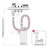 Nuke Performance Ø 7 - 8.2mm / For single fuel pump Nuke Performance - In-tank fuel pump mounting kit, quick connect and E85 proof NUK-15020101
