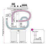 Nuke Performance Ø 8.4 - 10mm / For dual fuel pump Nuke Performance - In-tank fuel pump mounting kit, quick connect and E85 proof NUK-15020104