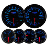 GlowShift Gauges Tinted 7 Color Custom Dashboard Gauge Set | GS-T7-6G-1