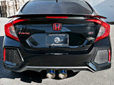 AFE aFe Takeda 3in 304 SS Cat-Back Exhaust System w/ Blue Tips 2017+ Honda Civic Si 4Dr I4 1.5L (t) 49-36621-L