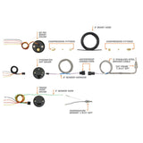 GlowShift Gauges GlowShift Gauges Tinted 7 Color 3 Gauge Diesel Set - 60 PSI Boost, 1500° F Exhaust Gas Temperature & 100 PSI Fuel Pressure Gauges GS-T7-DS3