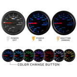 GlowShift Gauges GlowShift Gauges Tinted 7 Color Custom Dashboard Gauge Set GS-T7-6G-1