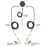 GlowShift Gauges GlowShift Gauges 10 Color Digital Dual Intake Temperature Gauge GS-TCD20