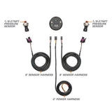 GlowShift Gauges GlowShift Gauges 10 Color Dual Digital Air Pressure Gauge GS-TCD13-Dual