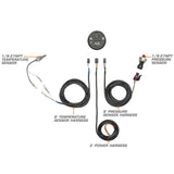 GlowShift Gauges GlowShift Gauges 10 Color Digital Dual Temperature & Pressure Gauge GS-TCD-TP