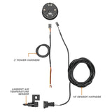 GlowShift Gauges GlowShift Gauges 10 Color Digital Ambient Air Temperature Gauge GS-TCD24