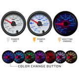 GlowShift Gauges GlowShift Gauges White 7 Color Water Temperature Gauge GS-W706