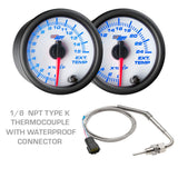GlowShift Gauges GlowShift Gauges White 7 Color 4 Gauge Diesel Set - 60 PSI Boost, 1500° F Exhaust
Gas Temperature, Transmission Temperature & 100 PSI Fuel Pressure Gauges GS-W7-DS4